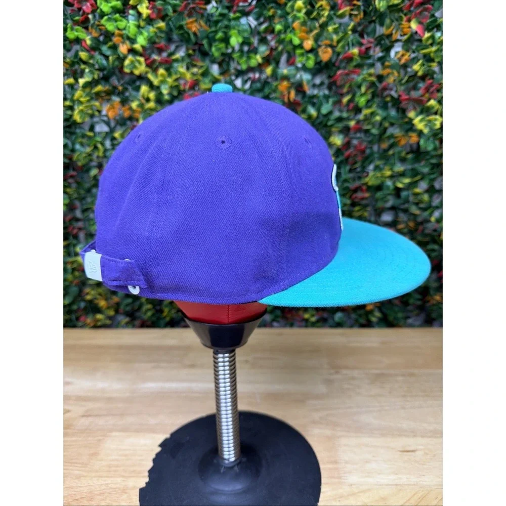 Miami Heat‎ NBA Hardwood Classics New Era M/L Snapback Hat Cap Purple Turquoise
